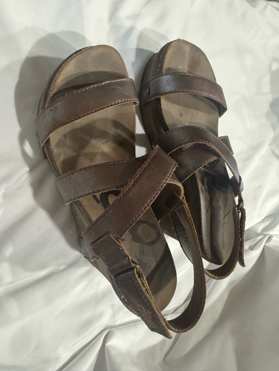 OTBT Shoes - OTBT Brown Leather Multi-Strap Sandals